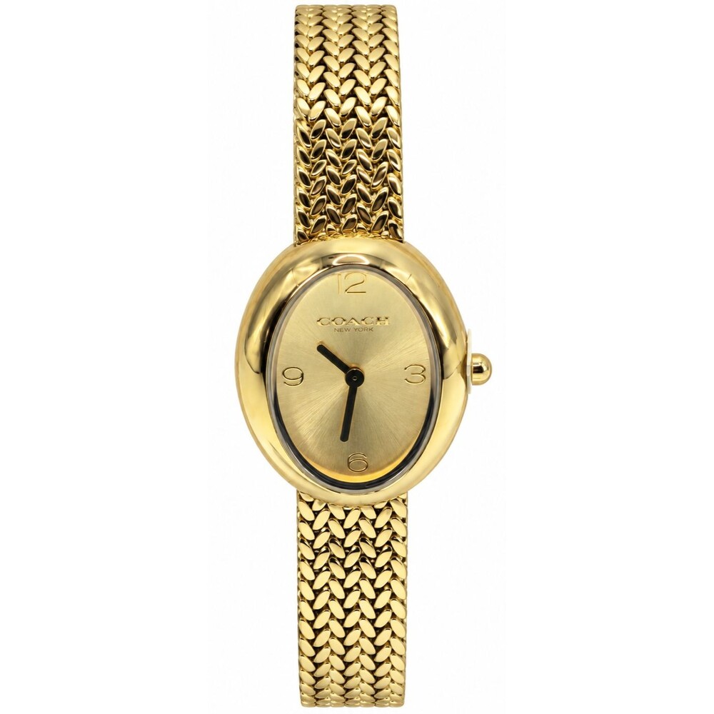 Coach Sammy 14504567 Women's Gold Tone Stainless Steel Quartz Watch 22.5mm Oval